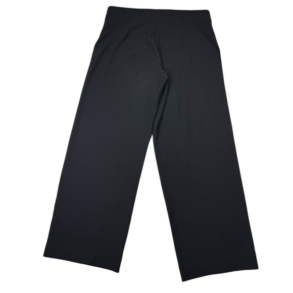 Eileen Fisher Women Elastic Waist Pull on Pant Size M Black Classic Casual - Picture 3 of 11